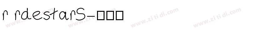 r rdestarS字体转换